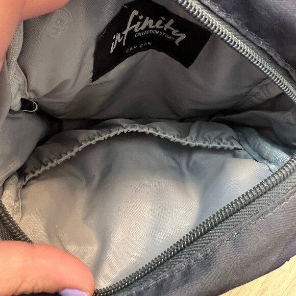 Lug Infinity Collection Can Can Blue Camo Camouflage Cross Body Purse - Picture 2 of 5